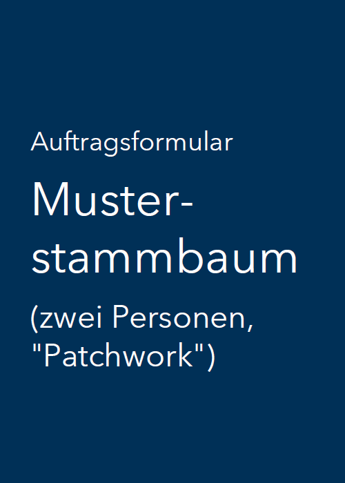 Muster-Stammbaum (zwei Personen,