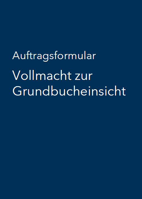 Vollmacht zur Grundbucheinsicht